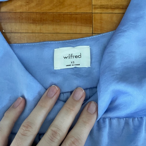 Aritzia Wilfred satin babydoll dress - Picture 2 of 2